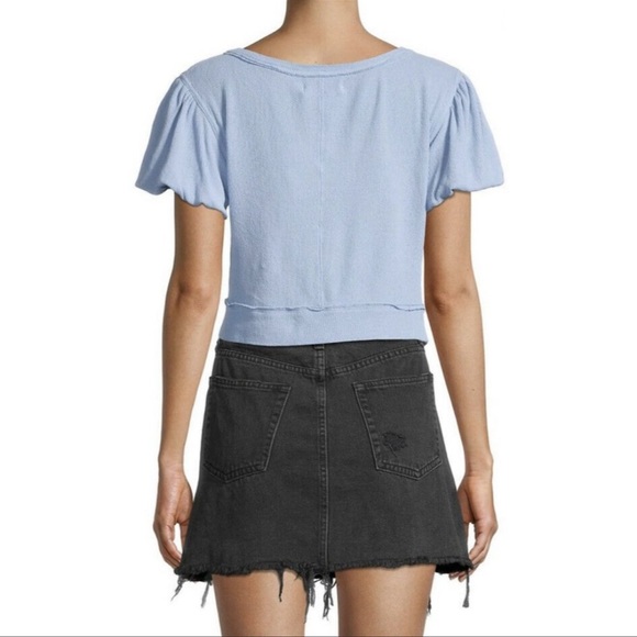 We the Free Molly T-Shirt - Cropped Puff Sleeves - Picture 2 of 8